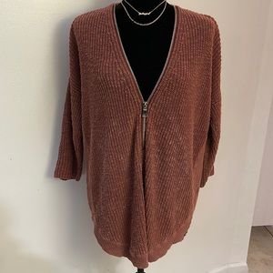 EXPRESS | Women’s Half Zip Front Oversized Sweater Size S